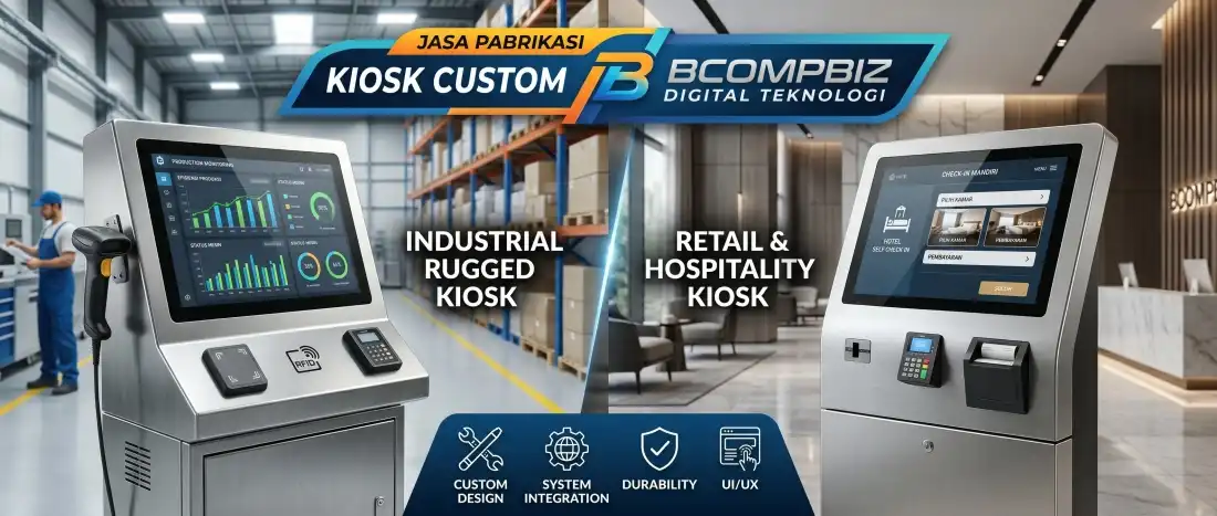 Pabrikasi kiosk custom industrial dan retail